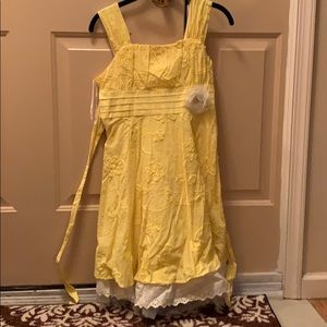 Yellow flower dress